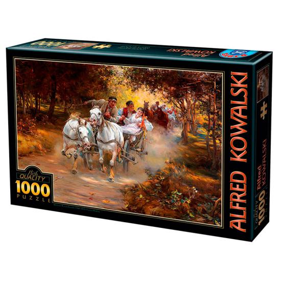 D-Toys Puzzle 1000 pièces Mariage champêtre