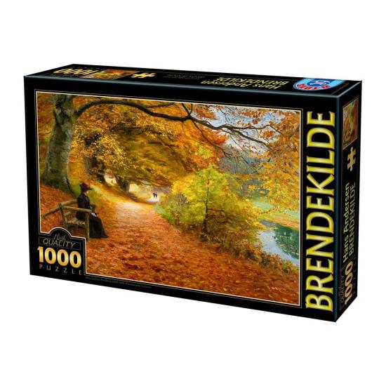 D-Toys Puzzle Chemin boisé d'automne 1000 pièces