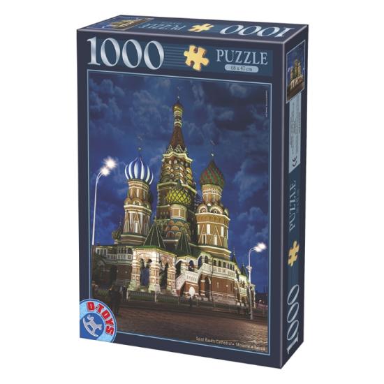 D-Toys Cathédrale Saint-Basile, Moscou Puzzle 1000 pièces