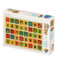 D-Toys Hiboux Collage Puzzle 1000 pièces