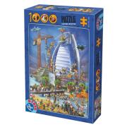 D-Toys Construction de Burj Al Arab Puzzle 1000 pièces