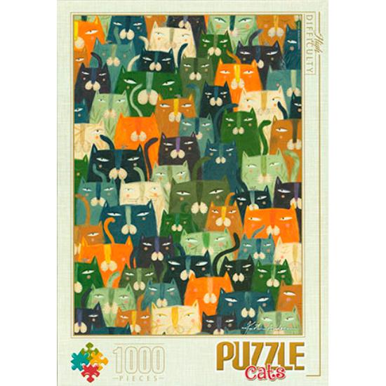 Puzzle 1000 pièces Chats D-Toys