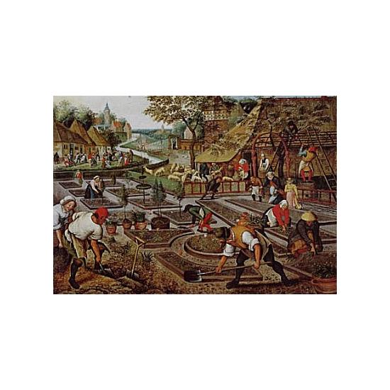 D-Toys Puzzle 1000 pièces Jeunes travaillant au printemps