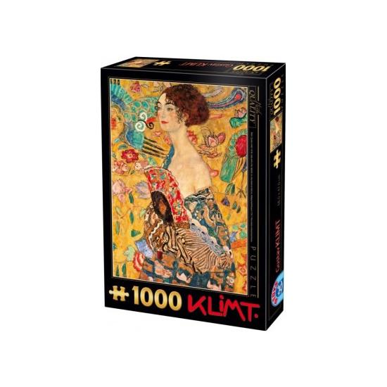 D-Toys Femme avec Fan Puzzle 1000 pièces