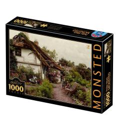 D-Toys Les enfants dans le jardin de fleurs Puzzle 1000 pièces