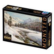 Puzzle D-Toys Paysage d'hiver en Suisse 1000 pièces