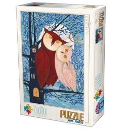 D-Toys Hibou Couple Puzzle 1000 pièces
