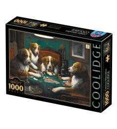 D-Toys Chiens jouant au poker Puzzle 1000 pièces