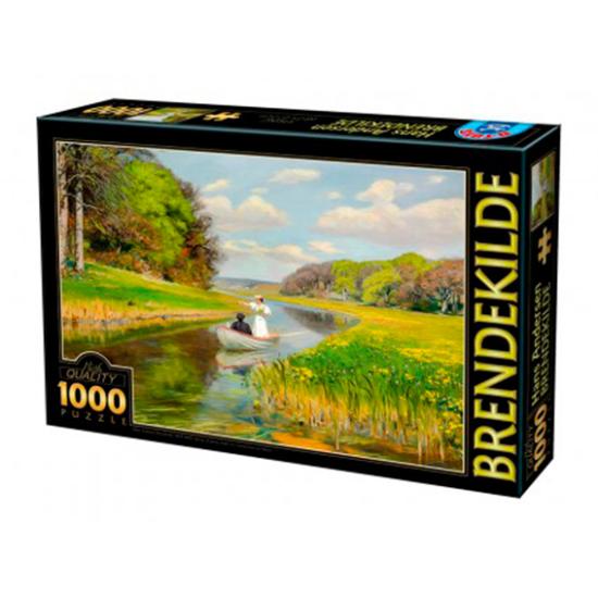 Puzzle de printemps D-Toys. Jeune Couple de 1000 Pièces