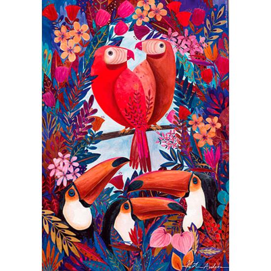 Puzzle 1000 pièces Toucans D-Toys