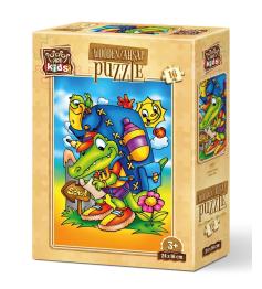 Puzzle en bois Art Puzzle Road to School 16 pièces