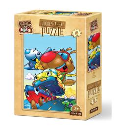 Puzzle en bois Art Puzzle Le chien rapide 16 pièces