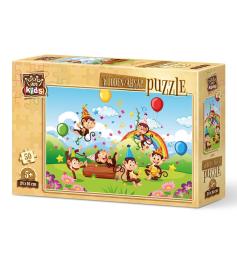 Puzzle en bois Art Puzzle Monkey Party 50 pcs