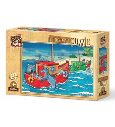 Puzzle en bois Art Puzzle Happy Seals 25 pcs