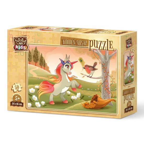 Puzzle en Bois Art Puzzle Licorne Mignonne 50 Pcs