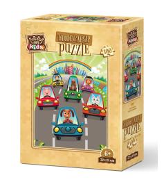 Puzzle en bois Art Puzzle Cute Drivers 100 pièces