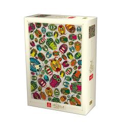 Deico Puzzle Hiboux Colorés 1000 Pièces