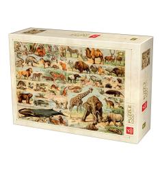 Deico Puzzle Encyclopédie des Animaux Sauvages 1000 Pièces