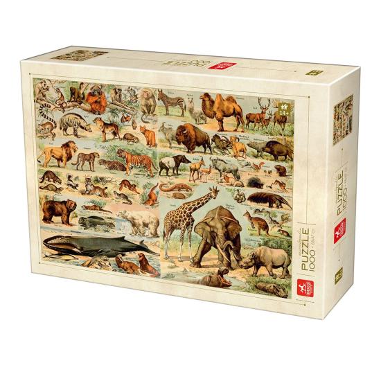 Deico Puzzle Encyclopédie des Animaux Sauvages 1000 Pièces