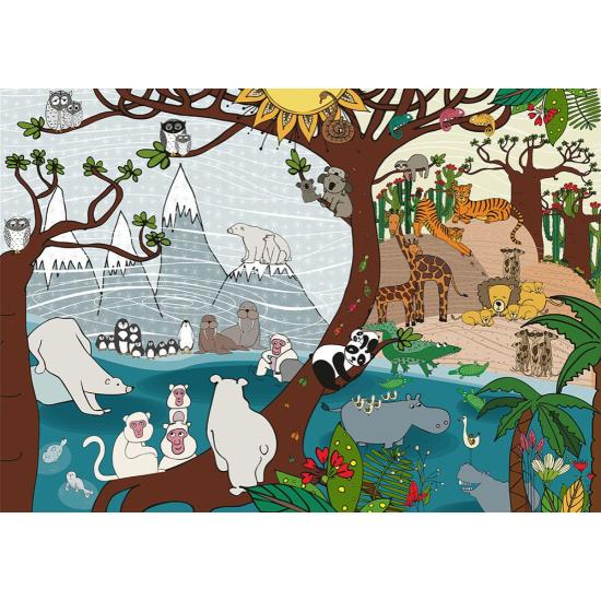 Deico Nature Puzzle été et hiver 1000 pièces