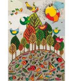 Deico Oiseaux et insectes Puzzle 1000 pièces