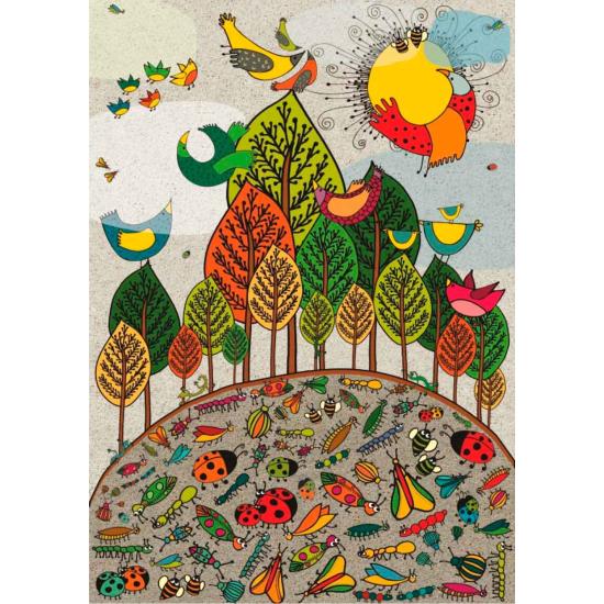 Deico Oiseaux et insectes Puzzle 1000 pièces