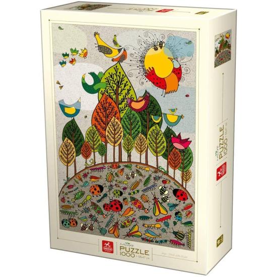 Deico Oiseaux et insectes Puzzle 1000 pièces