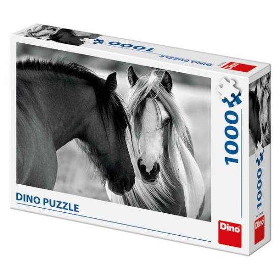 Puzzle Dino Noir et Blanc 1000 pièces