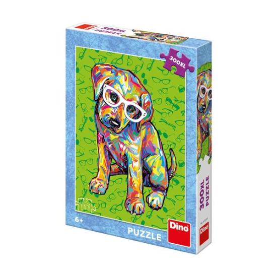 Puzzle Dino Chiot avec Lunettes XXL 300 pièces Puzzle Dino Chiot avec Lunettes XXL 300 pièces