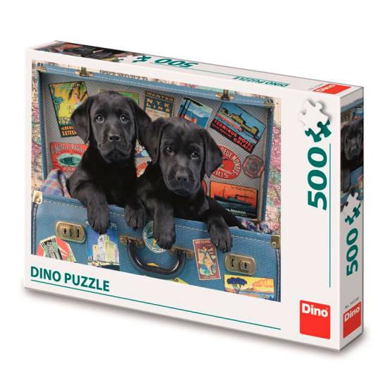 Puzzle Chiots Dino dans une Valise 500 Pièces Puzzle Chiots Dino dans une Valise 500 Pièces