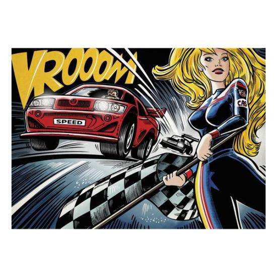 Puzzle 1000 pièces Dino Racing Pop Art