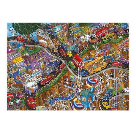 Crazy Roads Dino Puzzle 3000 pièces