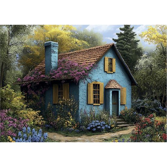 Puzzle Dino Maison Bleue 500 pièces