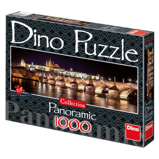 Dino Puzzle Château de Hradcany la nuit, Prague 1000 pièces