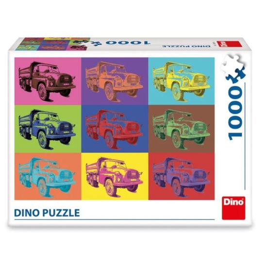 Puzzle Dino Truck Pop Art 1000 pièces