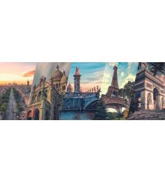 Puzzle Panoramique Paris Dino Collage 2000 pièces
