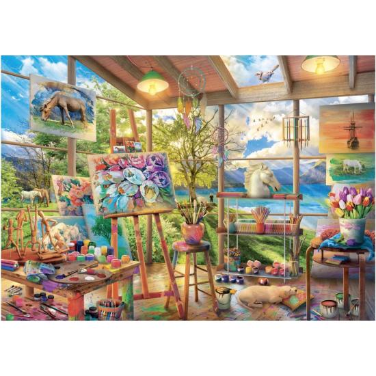 Puzzle Dino Atelier De Peinture 2000 Pièces