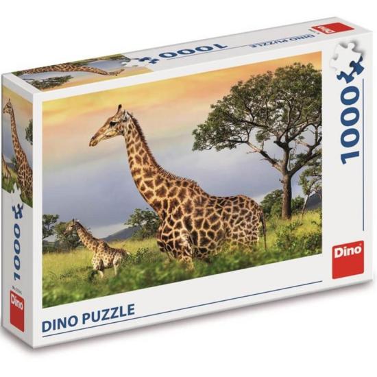 Puzzle Famille Dino Girafe 1000 pièces