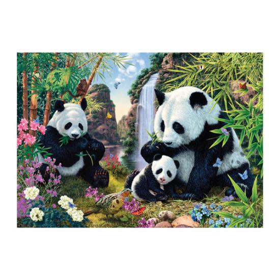Puzzle Dino Famille de Pandas 1000 pièces