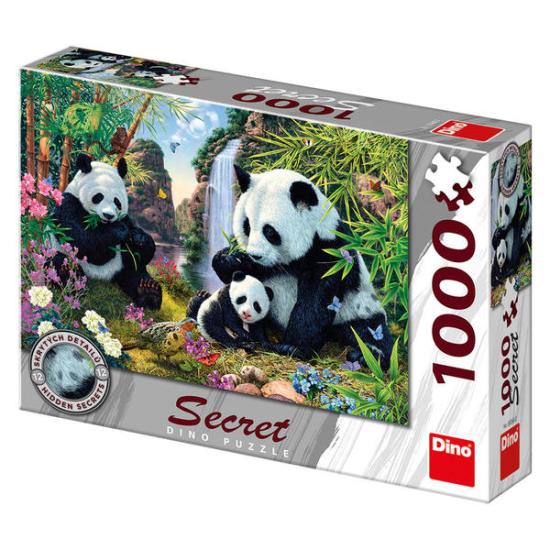 Puzzle Dino Famille de Pandas 1000 pièces