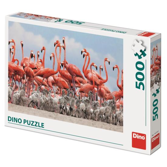 Puzzle Dino Flamant rose 500 pièces