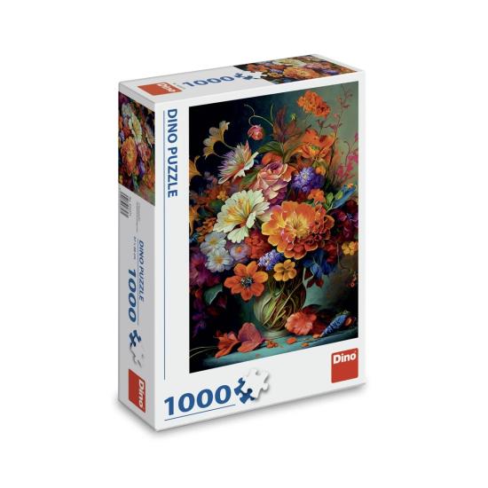Puzzle Dino Fleurs Dans Un Vase 1000 Pièces