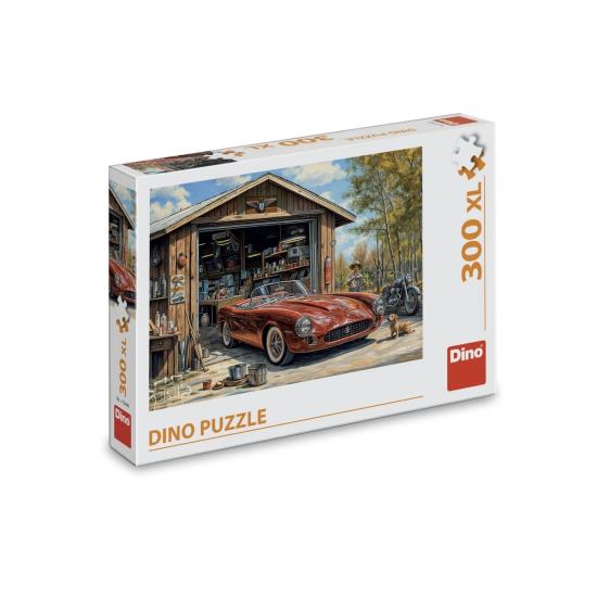 Puzzle Dino Jaguar Dans Le Garage XXL 300 pièces