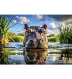 Puzzle Dino Hippo Mignon 500 pièces