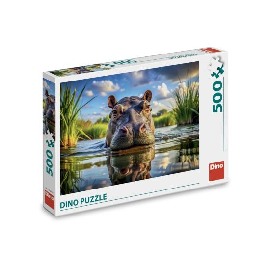 Puzzle Dino Hippo Mignon 500 pièces