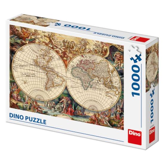Puzzle carte historique Dino 1000 pièces