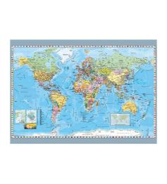 Dino Puzzle Monde Politique Carte 1000 Pièces