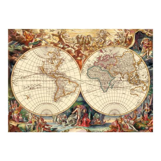 Puzzle dinosaure carte du monde antique 1000 pièces Puzzle dinosaure carte du monde antique 1000 pièces