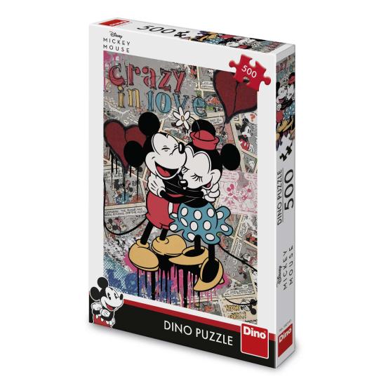 Puzzle rétro 500 pièces Dino Mickey