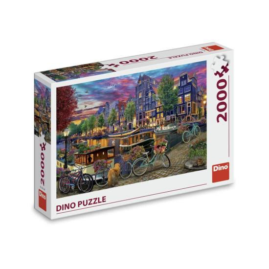 Puzzle Dino Peint Amsterdam 2000 Pièces